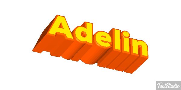Adelin Текстовый эффект