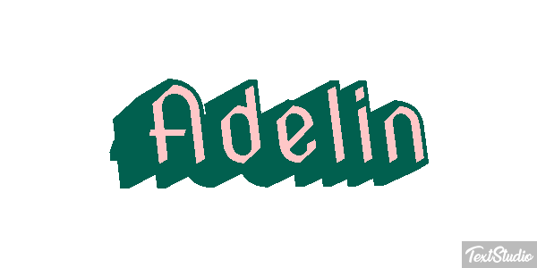 Adelin Текстовый эффект