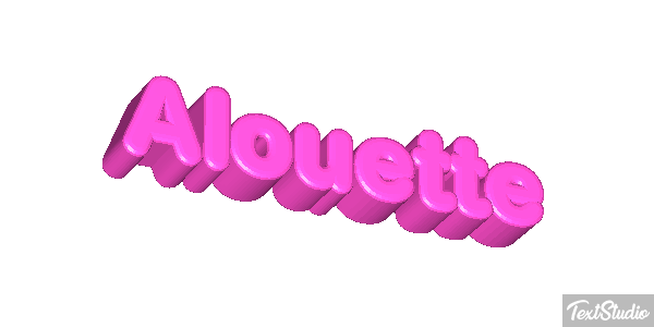 Alouette Effet de texte
