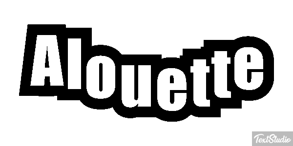 Alouette Effet de texte
