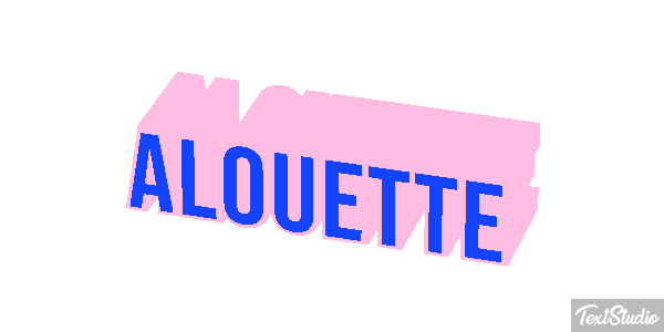 Alouette Effet de texte