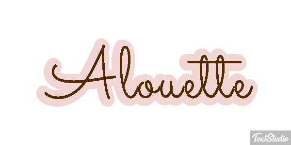 Alouette Effet de texte