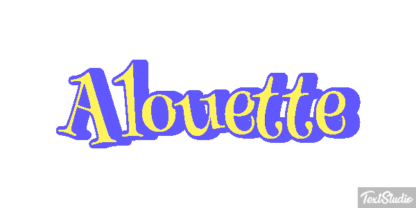 Alouette Effet de texte