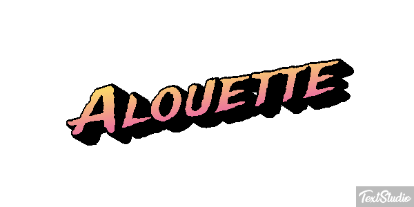 Alouette Effet de texte