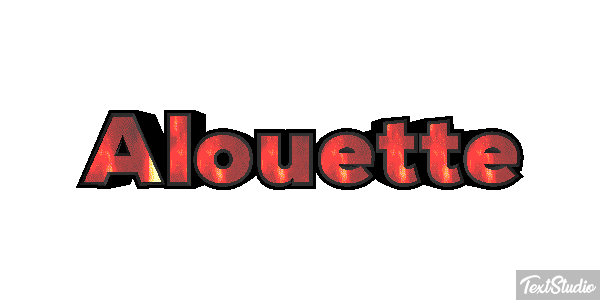 Alouette Effet de texte