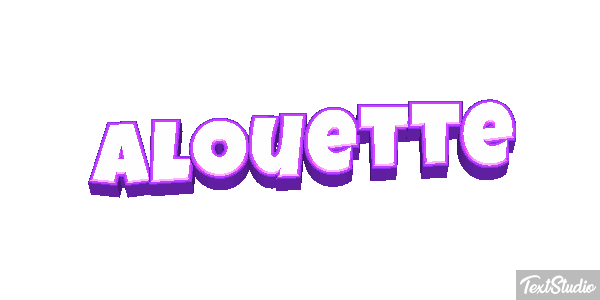 Alouette Effet de texte