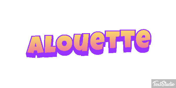 Alouette Effet de texte