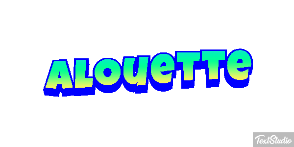 Alouette Effet de texte