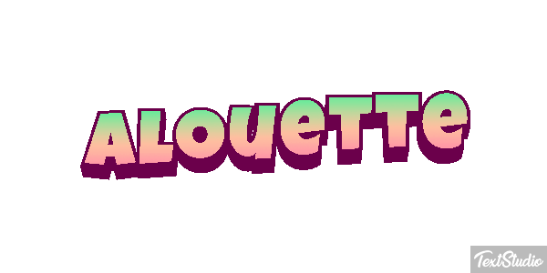 Alouette Effet de texte