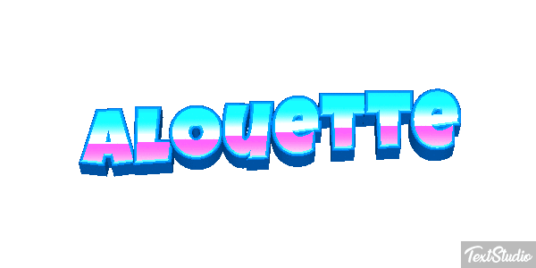Alouette Effet de texte