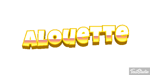 Alouette Effet de texte