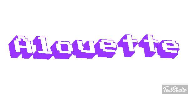 Alouette Effet de texte