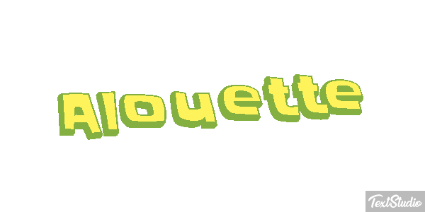 Alouette Effet de texte