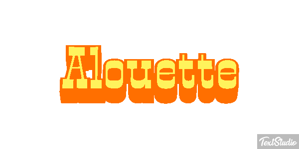 Alouette Effet de texte