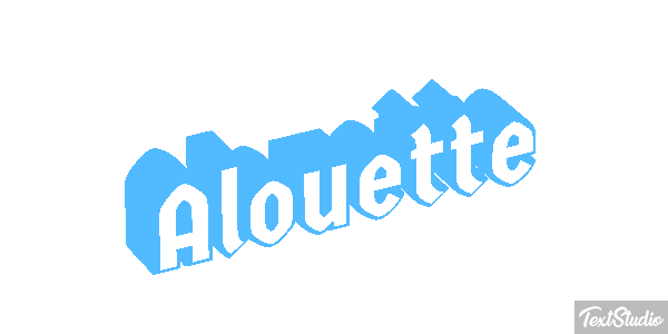Alouette Effet de texte