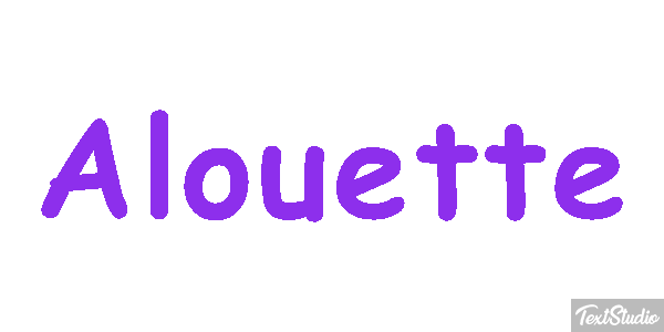 Alouette Effet de texte