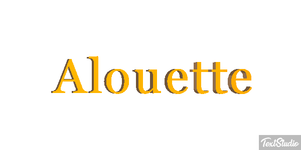 Alouette Effet de texte