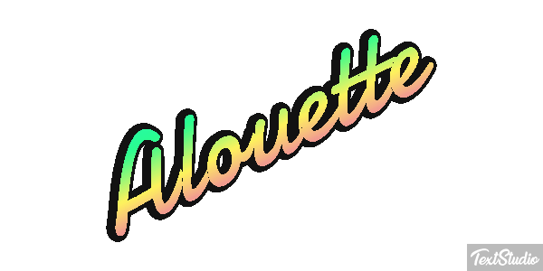 Alouette Effet de texte