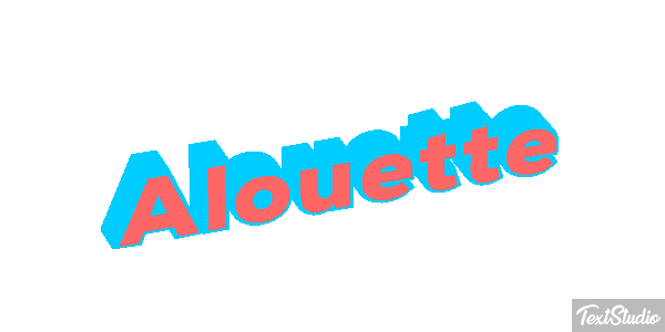 Alouette Effet de texte