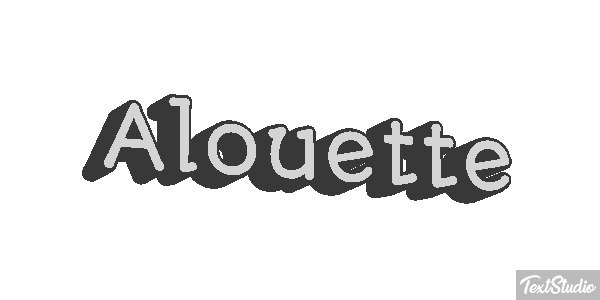 Alouette Effet de texte