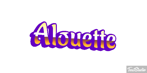 Alouette Effet de texte