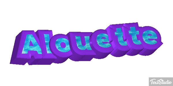 Alouette Effet de texte