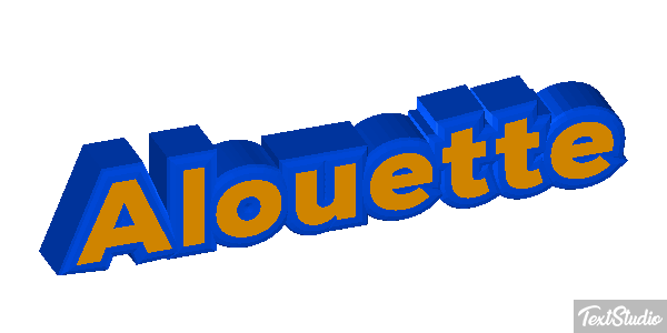 Alouette Effet de texte
