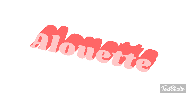 Alouette Effet de texte