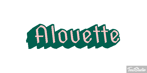 Alouette Effet de texte