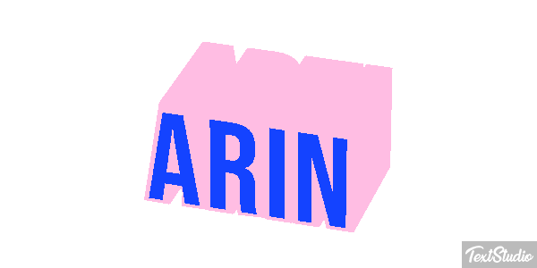 Arin Effet de texte