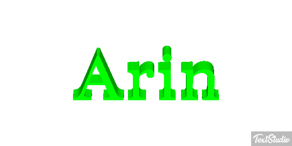 Arin Effet de texte
