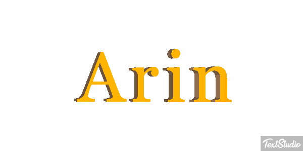 Arin Effet de texte