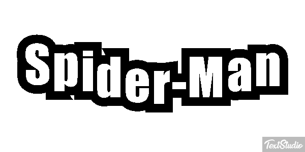 Spider-Man Tekst effect