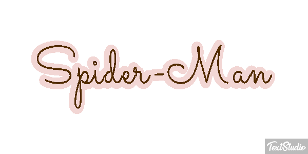 Spider-Man Tekst effect