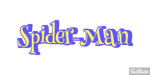 Spider-Man Tekst effect