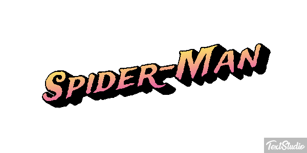 Spider-Man Tekst effect