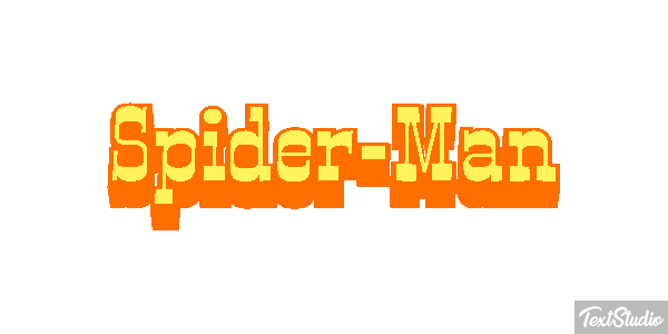 Spider-Man Tekst effect
