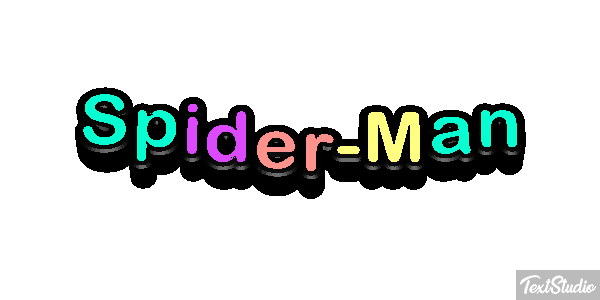 Spider-Man Tekst effect