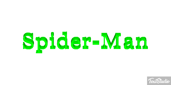 Spider-Man Tekst effect