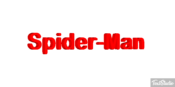 Spider-Man Tekst effect