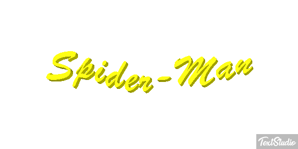 Spider-Man Tekst effect