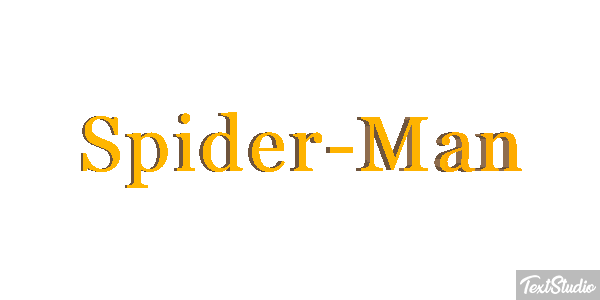 Spider-Man Tekst effect