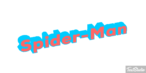 Spider-Man Tekst effect