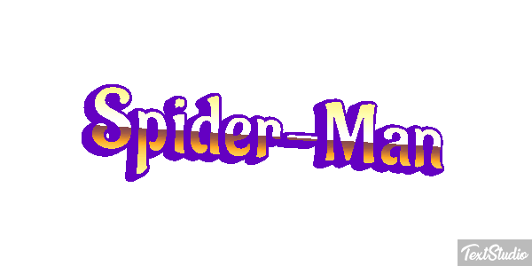Spider-Man Tekst effect