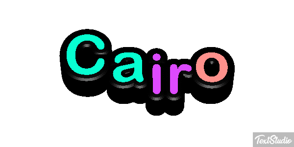 Cairo Text effect