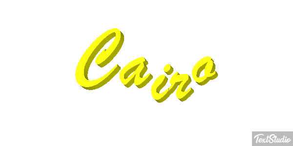 Cairo Text effect