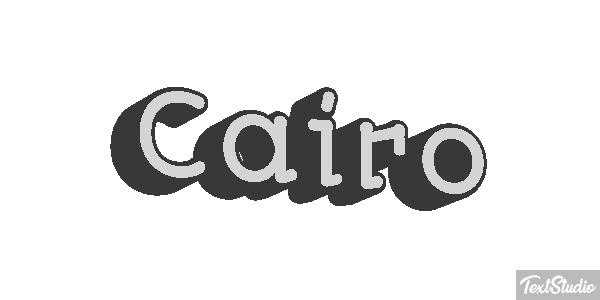 Cairo Text effect