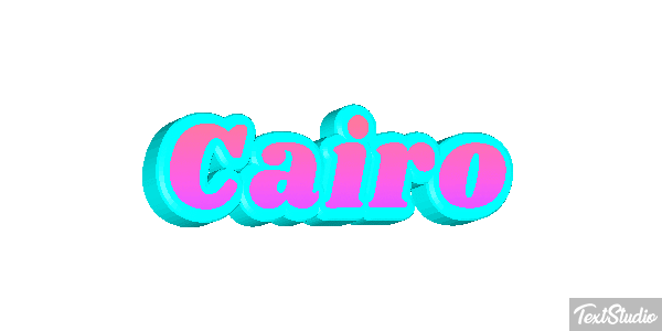 Cairo Text effect