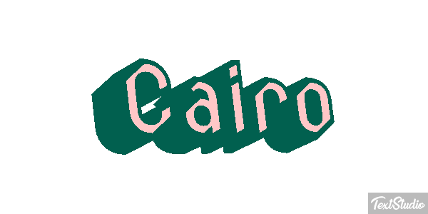 Cairo Text effect
