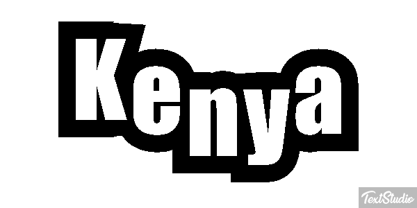 Kenya Effetto testo